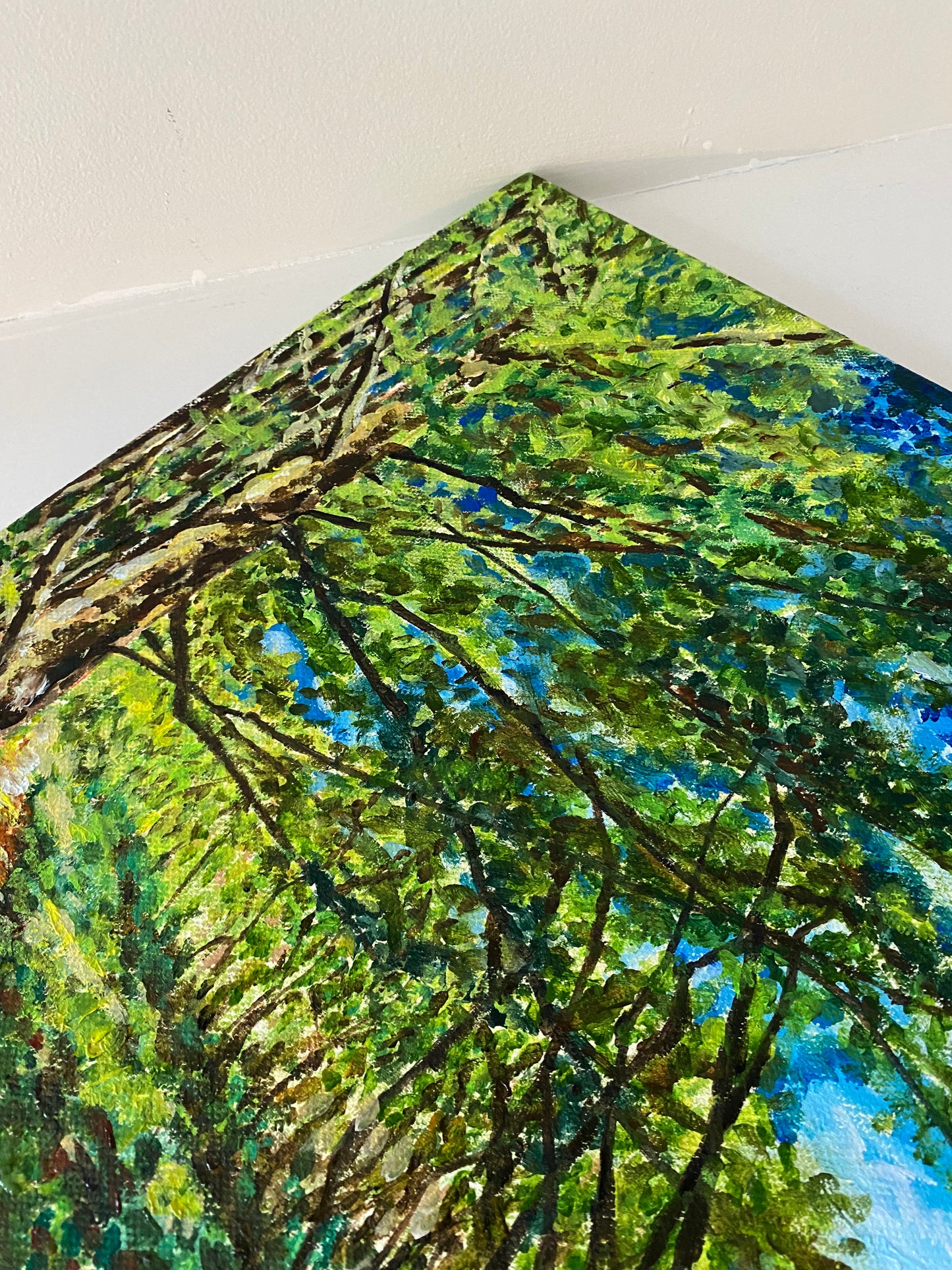 Forward - Oil Painting of a Forest Trail