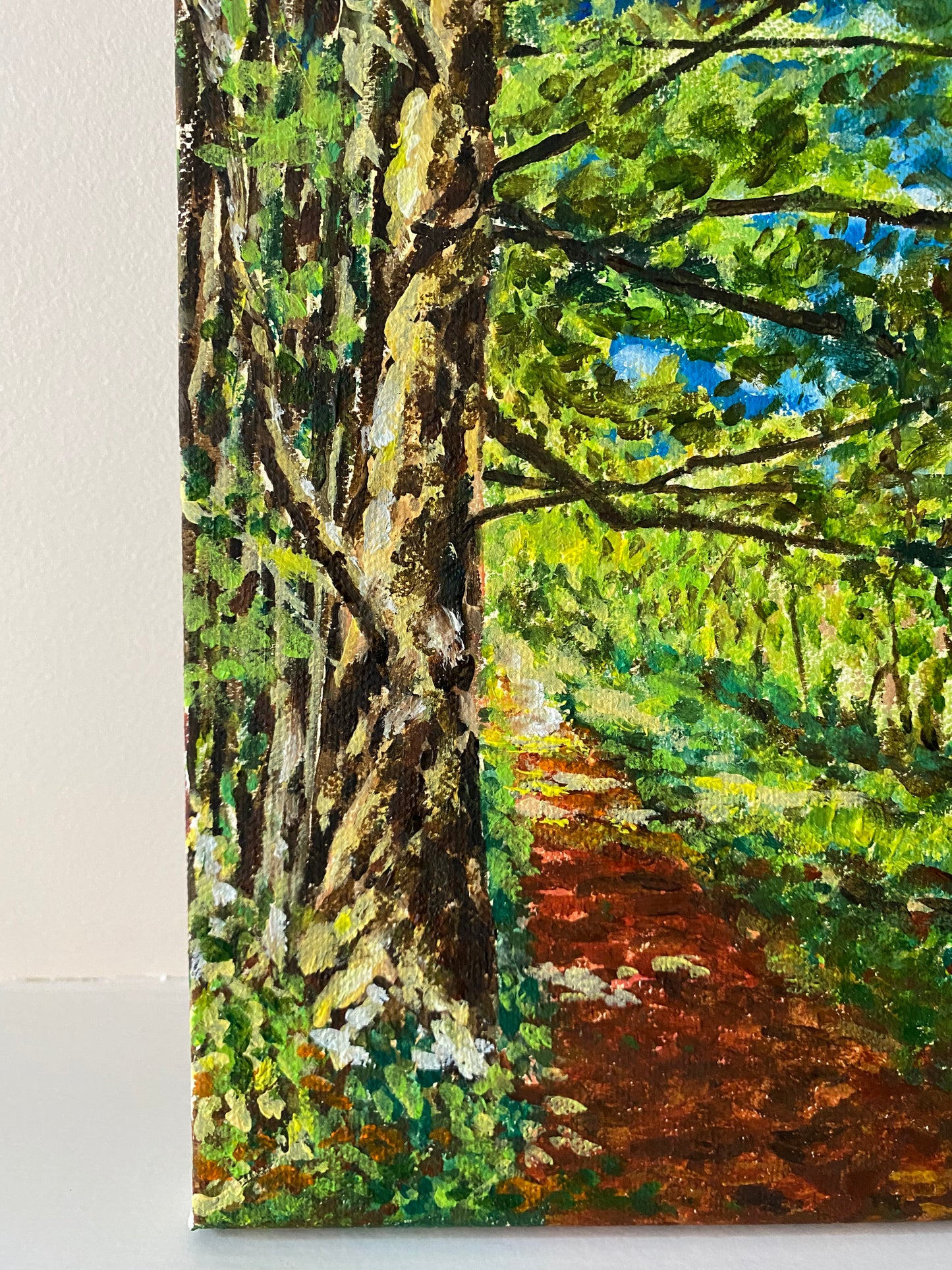 Forward - Oil Painting of a Forest Trail