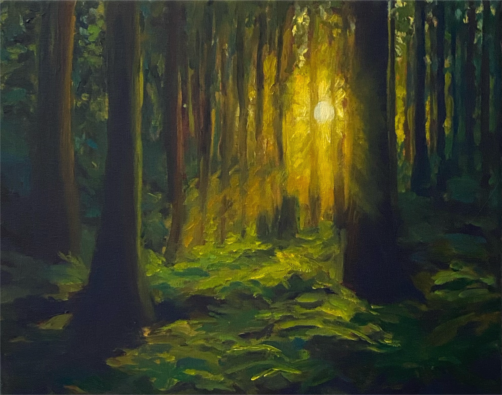 Through the Darkness - Oil Painting