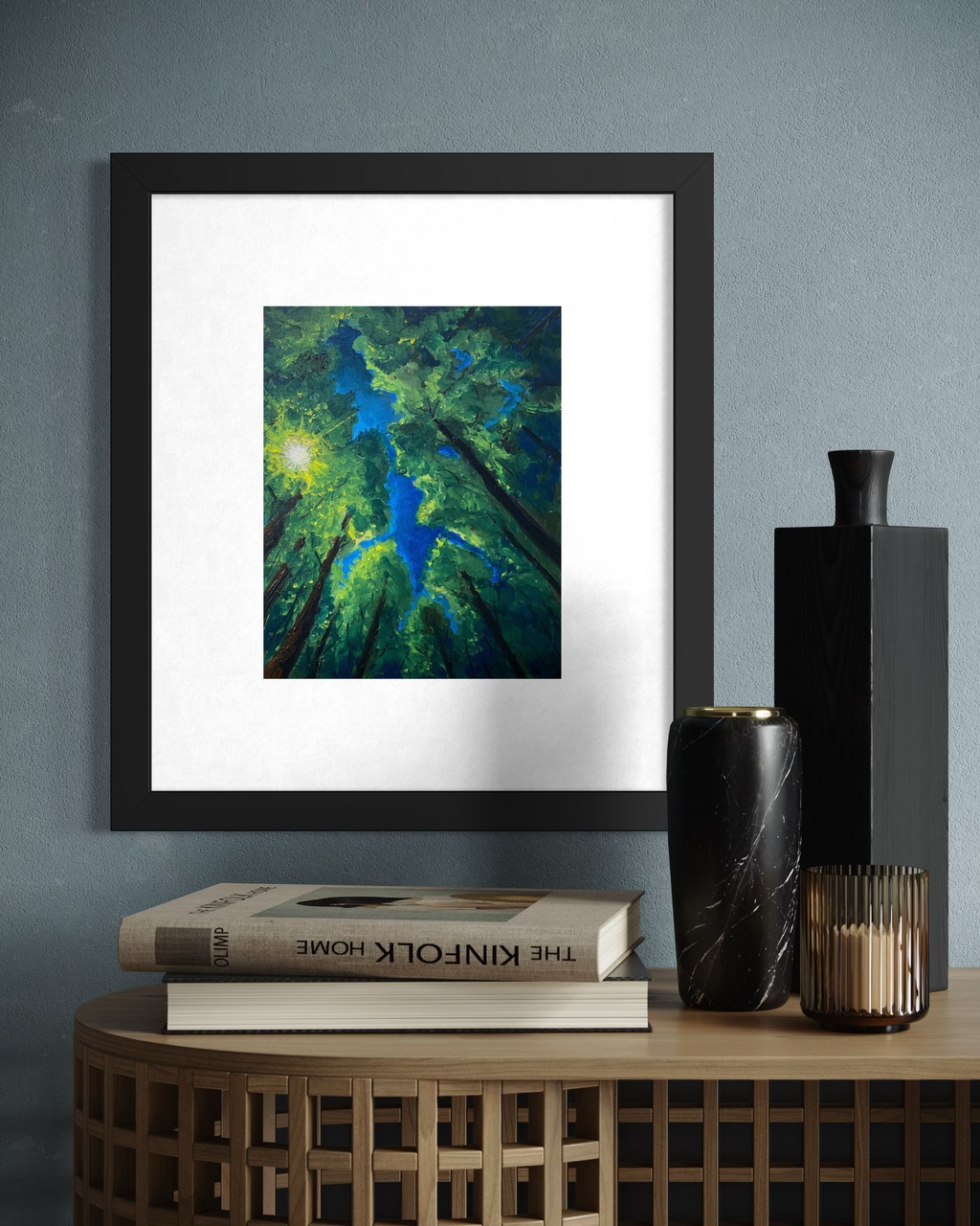 Sun in the Forest - Oil Painting