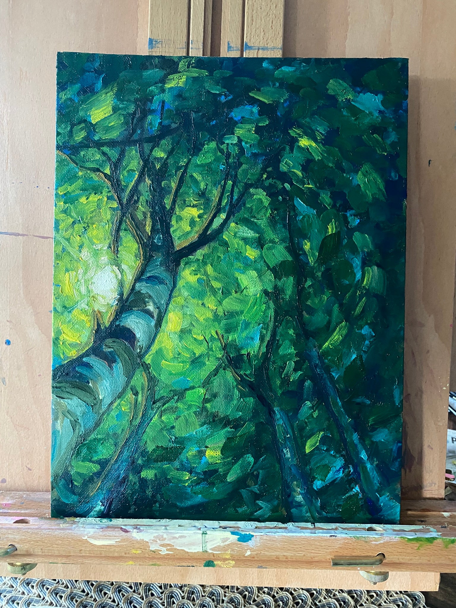 Under the Tree Canopy - Oil Painting
