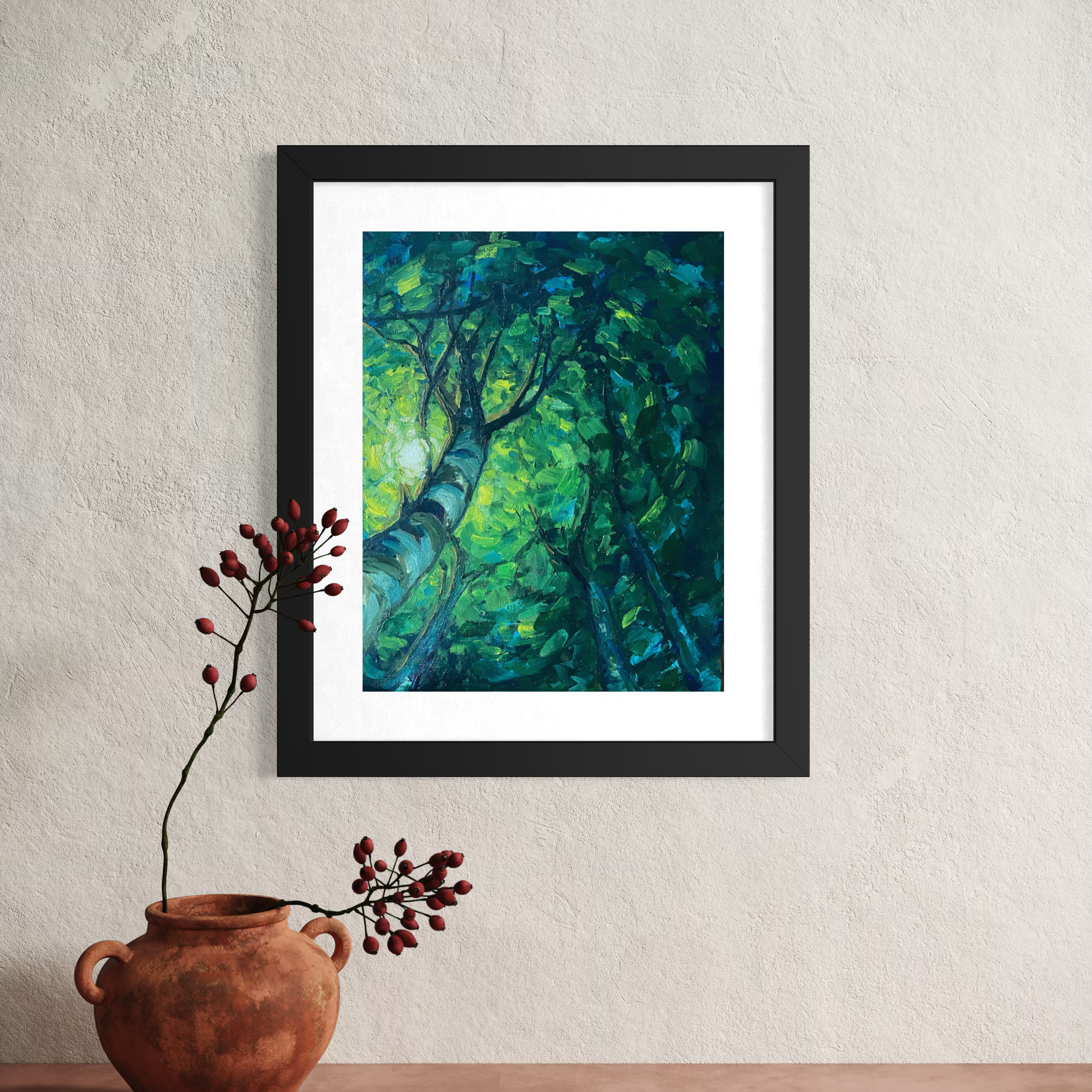 Under the Tree Canopy - Oil Painting