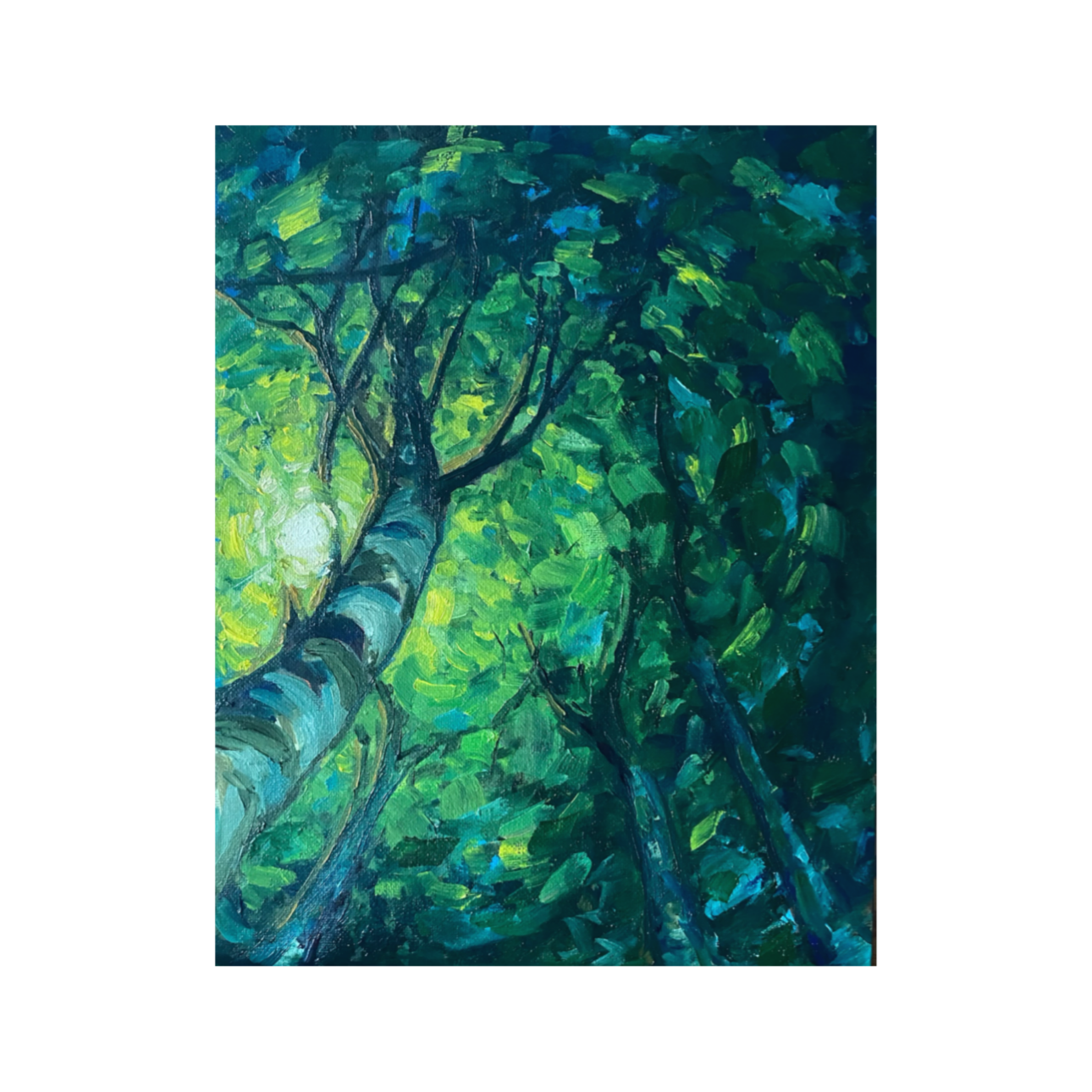 Under the Tree Canopy - Oil Painting