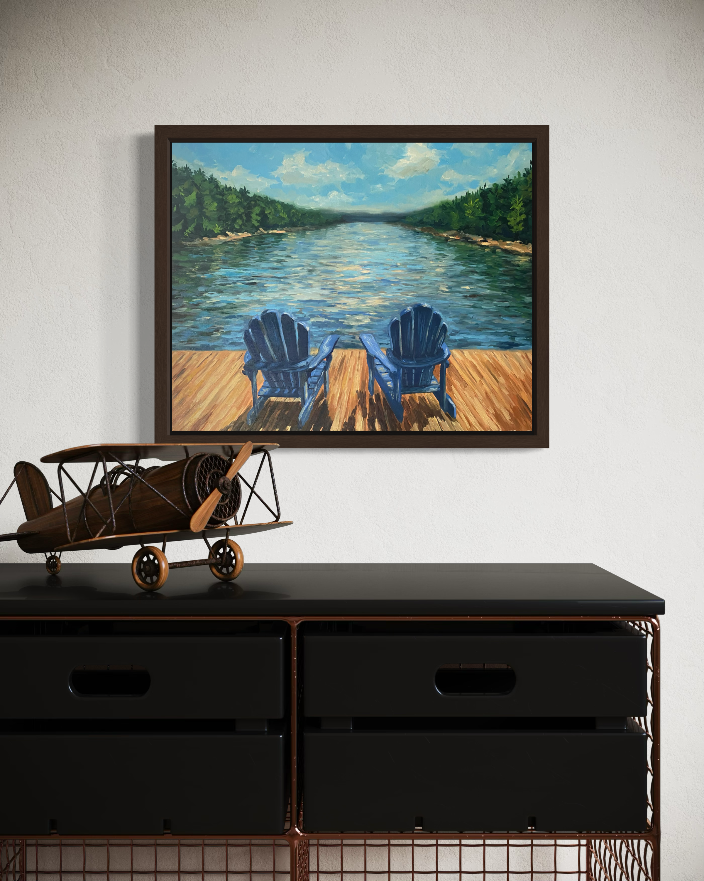 Summer on the Lake - Oil Painting