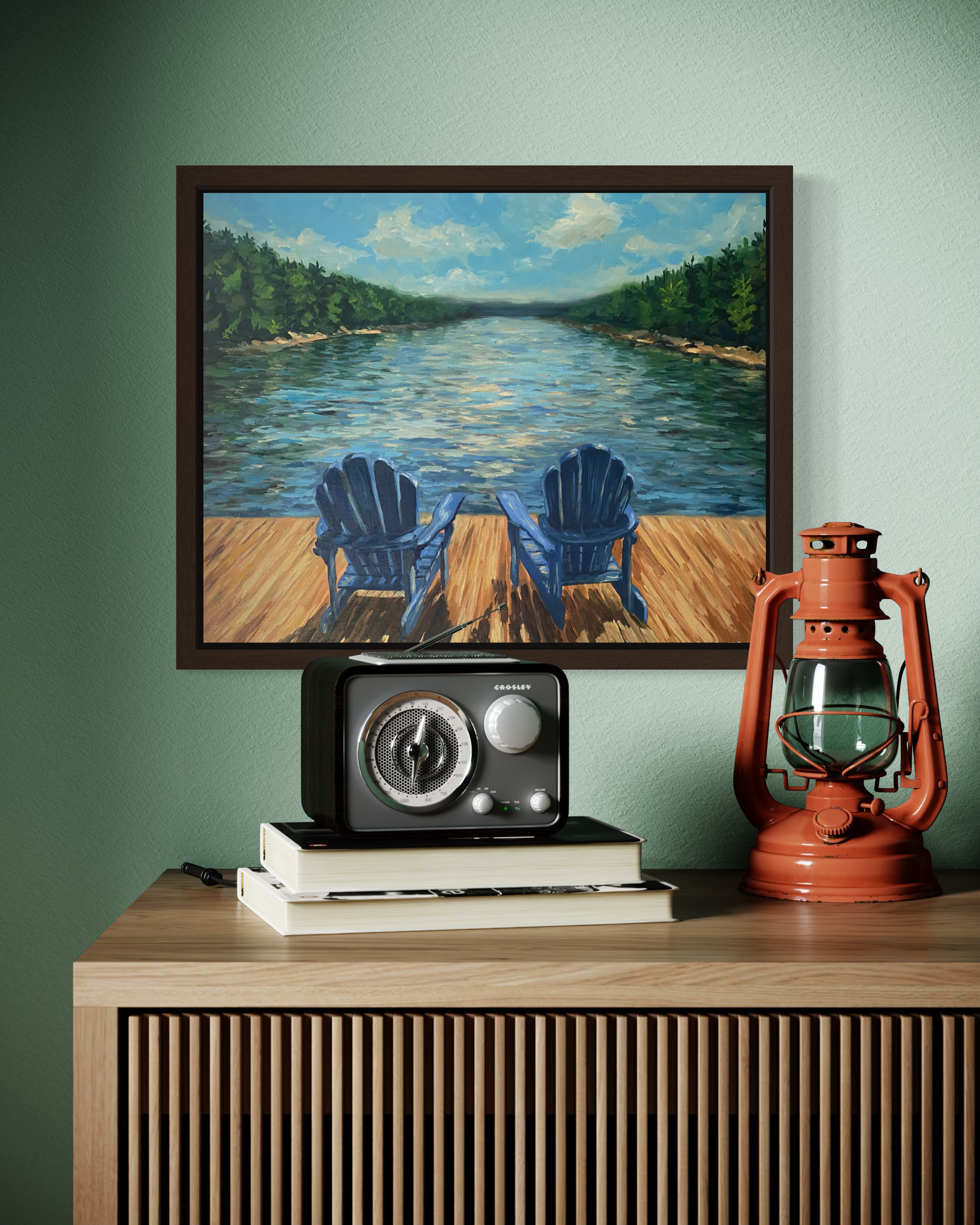 Summer on the Lake - Oil Painting