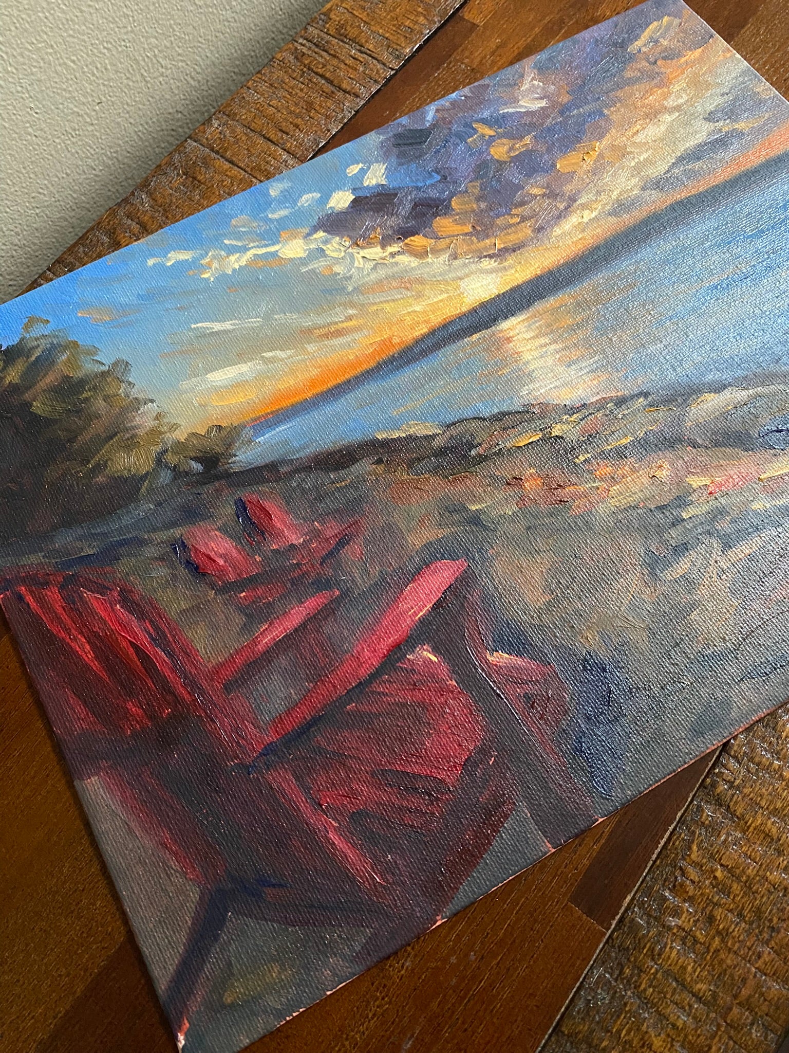 Sunset Sky - Original Oil Painting