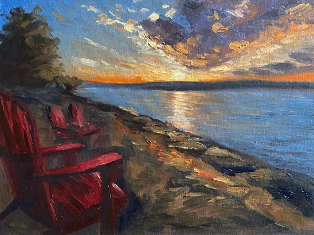 Sunset Sky - Original Oil Painting