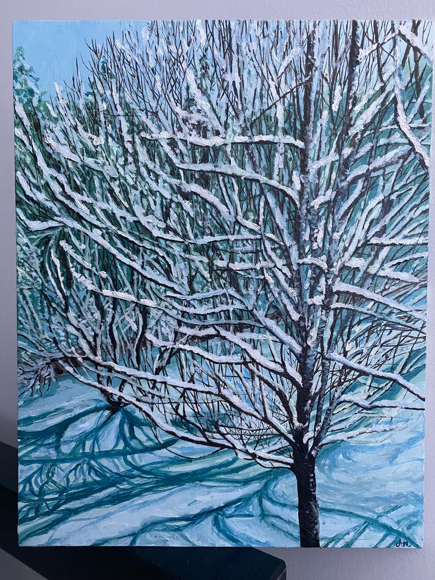 Winter whispers - Oil painting