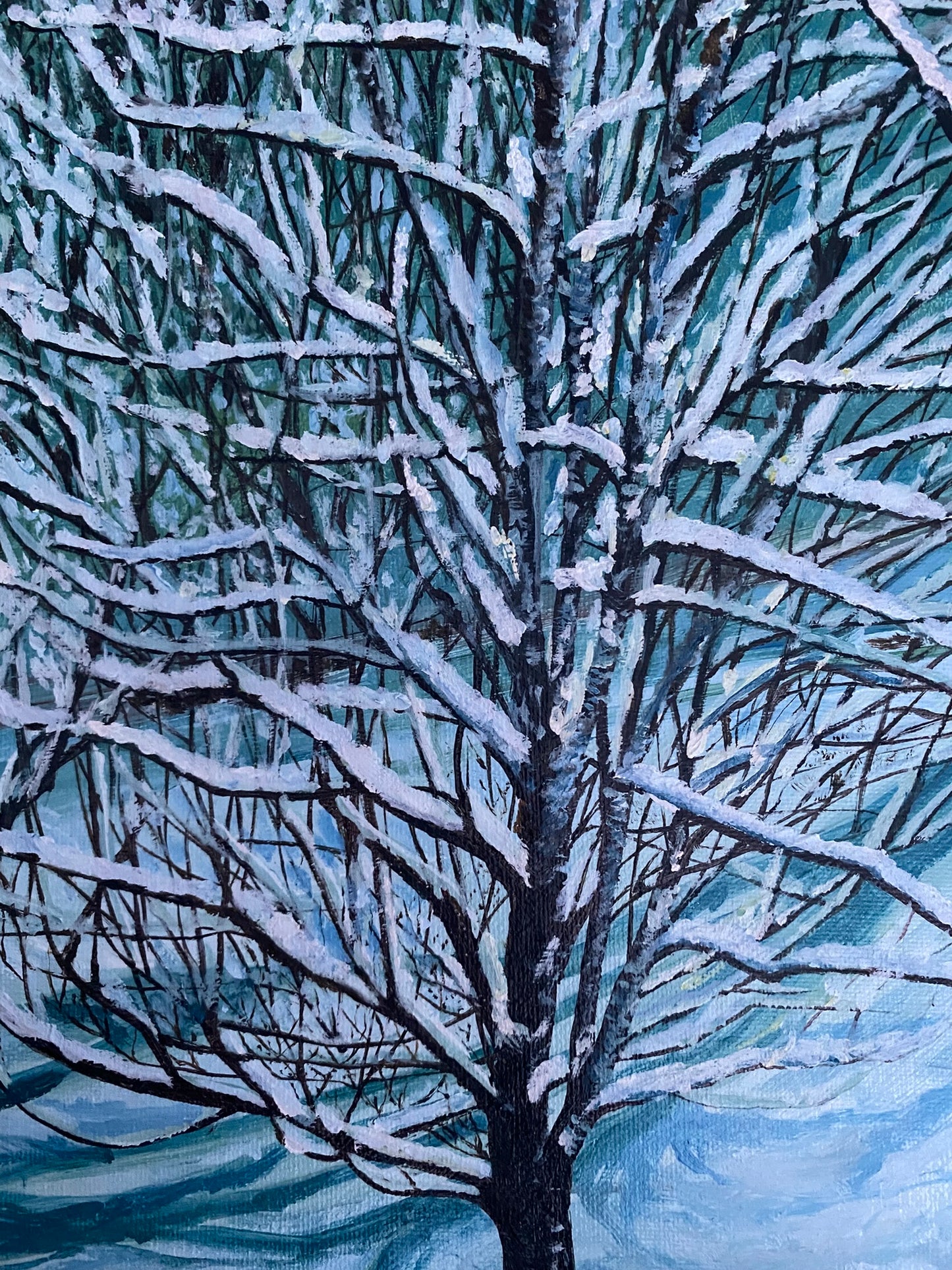 Winter whispers - Oil painting