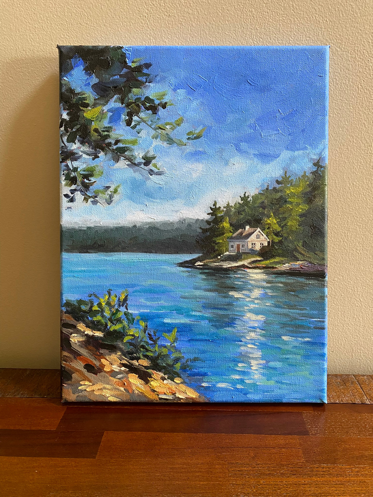Little Lake House - Original Oil Painting