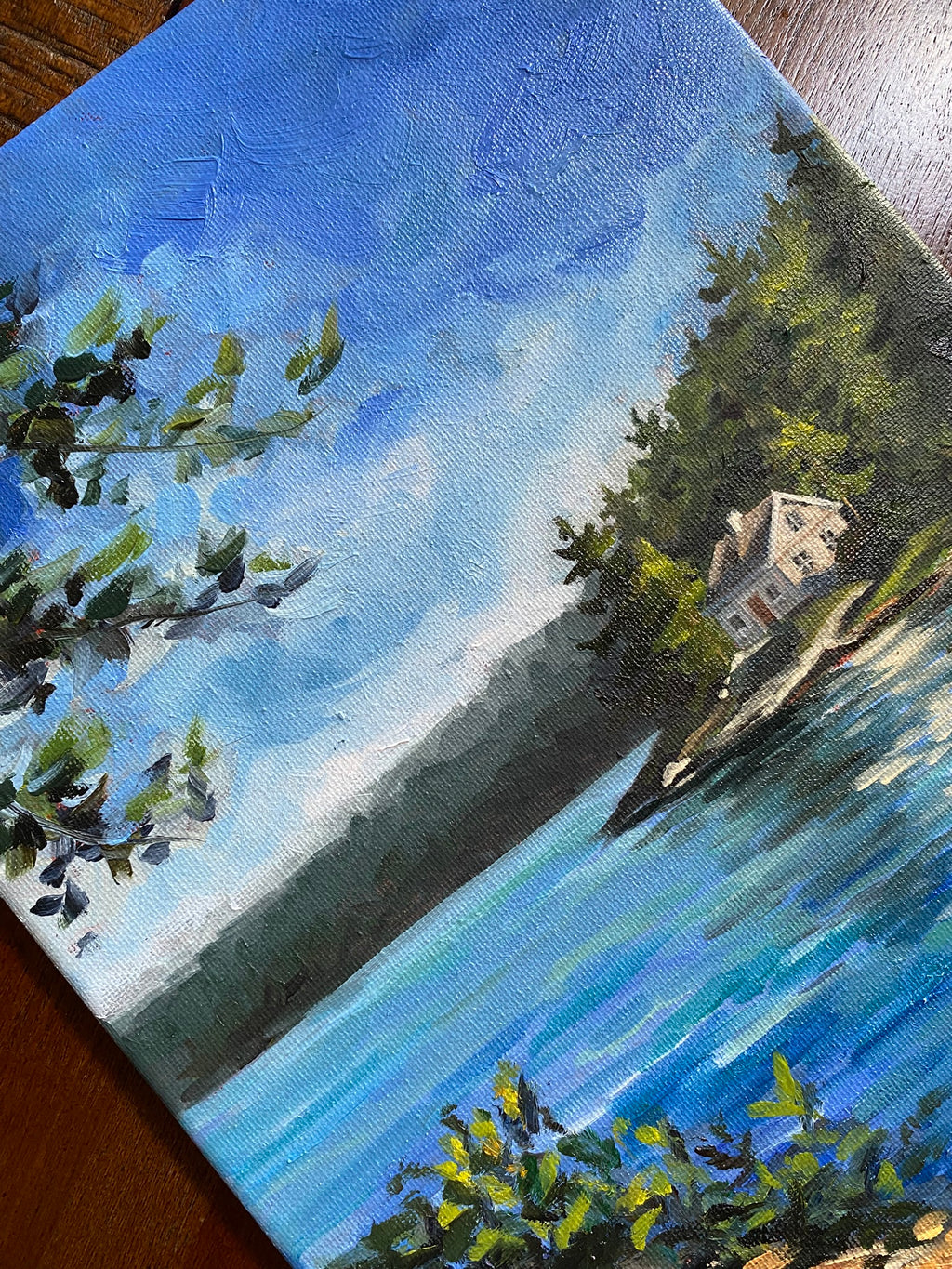 Little Lake House - Original Oil Painting