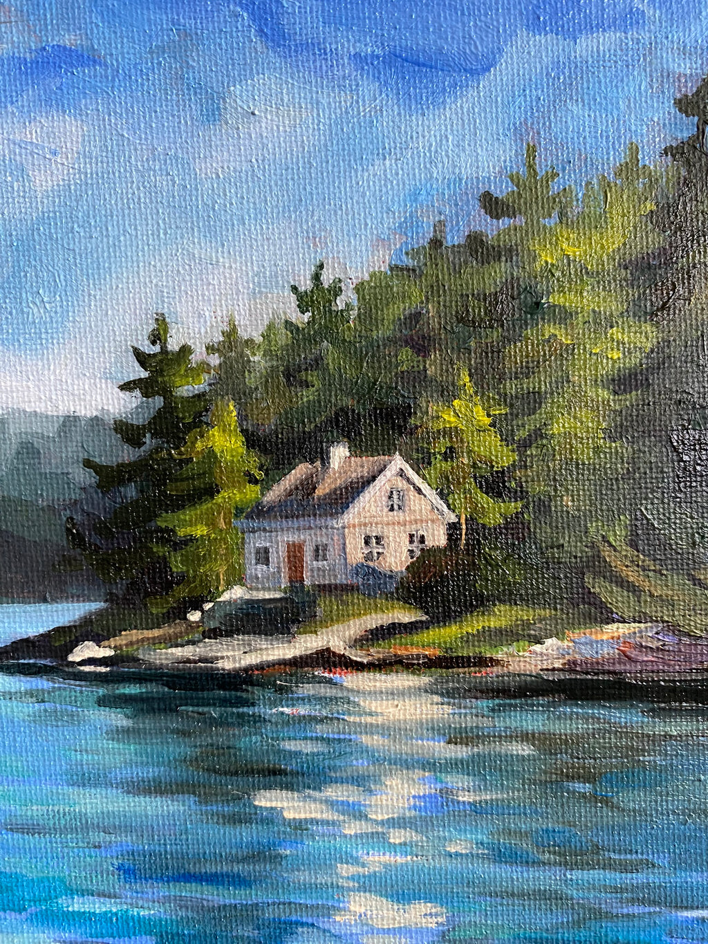 Little Lake House - Original Oil Painting